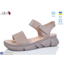 Босоніжки жіночі на літо (8 пар р.36-40) коричневий  "Aba"