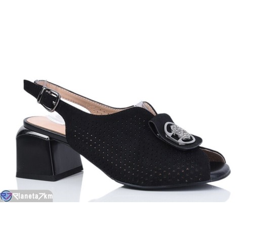 Босоніжки жіночі на літо (6 пар р.36-40) чорний  "MARADONA"