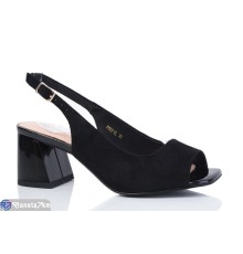 Босоніжки жіночі на літо (6 пар р.36-40) чорний  "MARADONA"