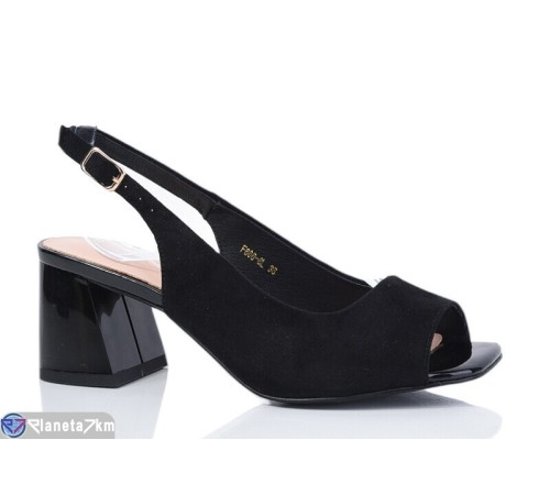 Босоніжки жіночі на літо (6 пар р.36-40) чорний  "MARADONA"