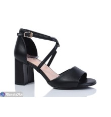 Босоніжки жіночі на літо (6 пар р.36-40) чорний  "MARADONA"