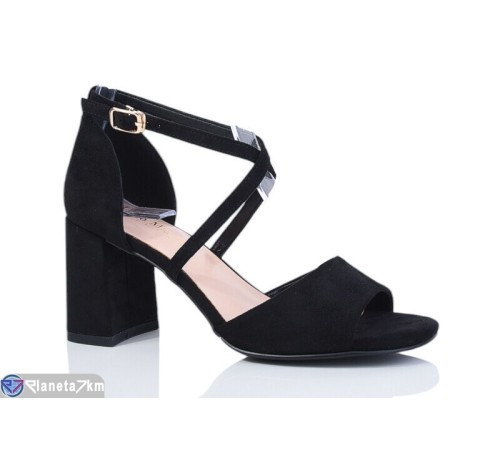 Босоніжки жіночі на літо (6 пар р.36-40) чорний  "MARADONA"