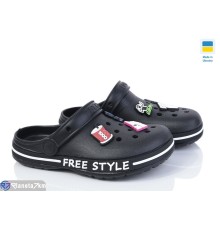 Кроки дитячі на літо (8 пар р.33-36) чорний  "LEO"