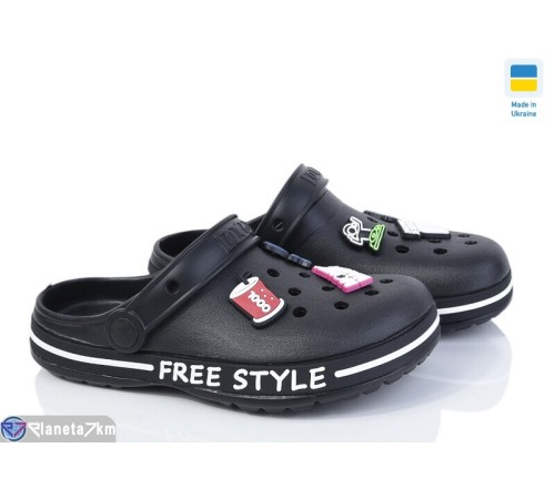 Кроки дитячі на літо (8 пар р.33-36) чорний  "LEO"