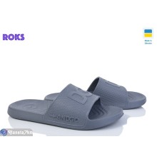 Шлепки чоловічі на літо (8 пар р.40-46) сірий  "Roks"