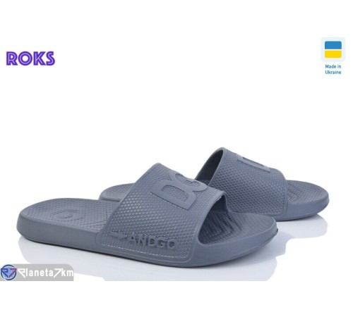 Шлепки чоловічі на літо (8 пар р.40-46) сірий "Roks" Шлепки чоловічі на літо (8 пар р.40-46) сірий "Roks"