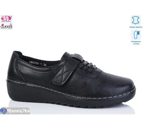 Туфлі жіночі на весну/осінь (8 пар р.37-42) чорний  "Gukkcr"