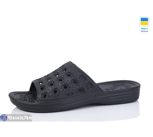 Шлепки жіночі на літо (6 пар р.36-41) чорний  "LUCKY"