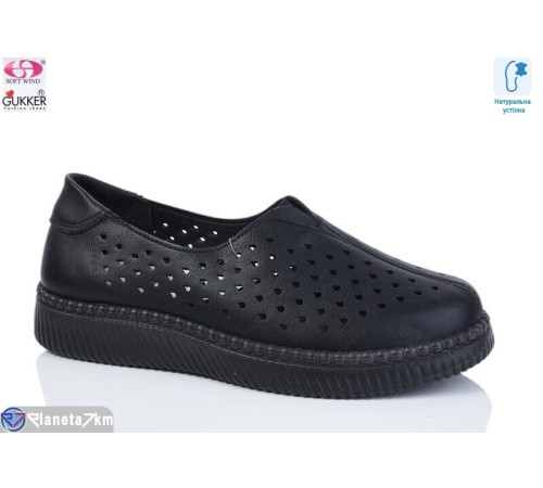 Туфлі жіночі на літо (8 пар р.36-41) чорний  "Gukkcr"