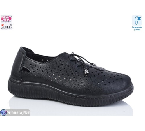 Туфлі жіночі на літо (8 пар р.36-41) чорний  "Gukkcr"