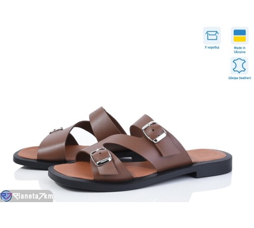 Шлепки жіночі на літо (6 пар р.36-40) коричневий "Linda" Шлепки жіночі на літо (6 пар р.36-40) коричневий "Linda"