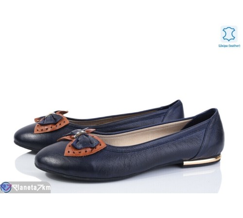 Балетки жіночі на весну/осінь (5 пар р.39-40) синій  "Daman"