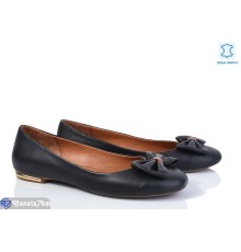 Балетки жіночі на весну/осінь (5 пар р.36-39) чорний  "Daman"