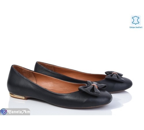 Балетки жіночі на весну/осінь (5 пар р.36-39) чорний  "Daman"