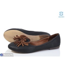 Балетки жіночі на весну/осінь (5 пар р.38-40) чорний  "Daman"