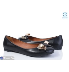 Балетки жіночі на весну/осінь (7 пар р.36-39) чорний  "Daman"