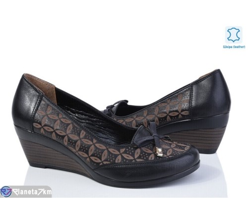 Туфлі жіночі на весну/осінь (6 пар р.36-38) чорний  "Daman"