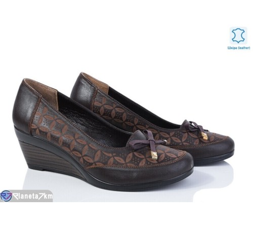 Туфлі жіночі на весну/осінь (4 пар р.36-39) коричневий  "Daman"