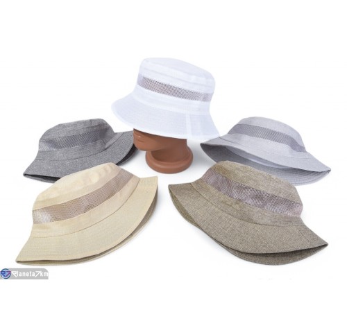 Панама чоловіча на літо (5 шт. р.сетка One size) мікс  "CAROLLA"