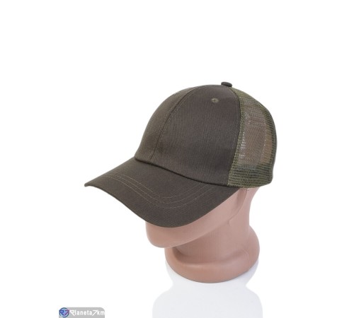 Кепка чоловіча на літо (5 шт. р.сетка 56-58) зелений  "CAROLLA"