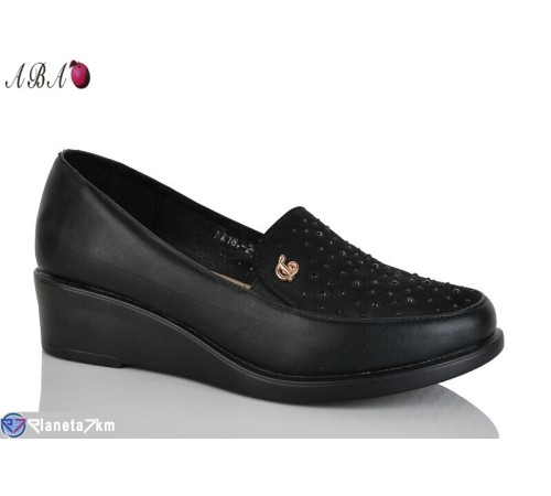 Туфлі жіночі на весну/осінь (6 пар р.37-42) чорний  "Aba"