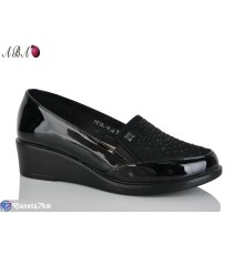 Туфлі жіночі на весну/осінь (6 пар р.37-42) чорний  "Aba"