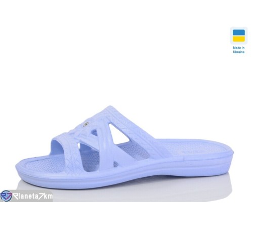 Шлепки жіночі на літо (8 пар р.36-41) блакитний  "LOTTOS"