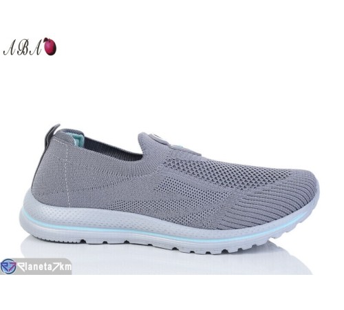 Кросівки жіночі на літо (8 пар р.36-41) сірий  "Aba"