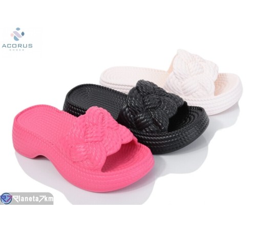 Шлепки жіночі на літо (10 пар р.35-40) мікс  "Acorus"