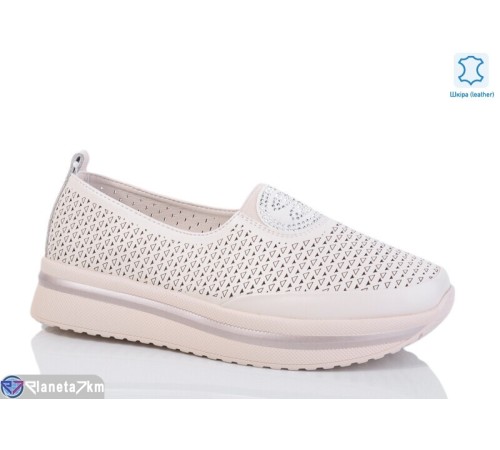 Туфлі жіночі на літо (8 пар р.37-41) бежевий  "LIMPO"