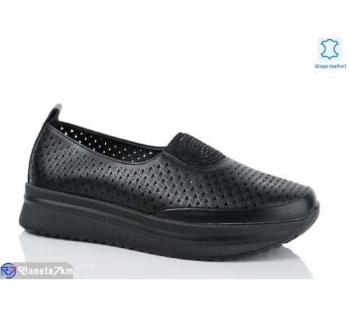 Туфлі жіночі на літо (8 пар р.37-41) чорний  "LIMPO"