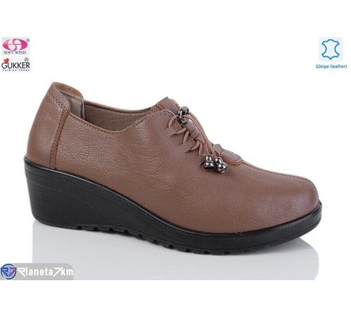 Туфлі жіночі на весну/осінь (8 пар р.36-41) коричневий  "Gukkcr"