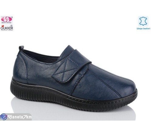 Туфлі жіночі на весну/осінь (8 пар р.36-41) синій  "Gukkcr"