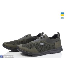 Кросівки чоловічі на весну/осінь (6 пар р.41-45) хакі  "LEOBAZA"