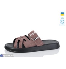 Шлепки жіночі на літо (6 пар р.36-40) коричневий  "Marmilad"