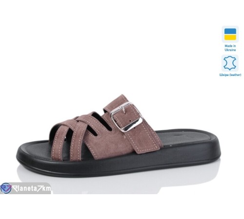 Шлепки жіночі на літо (6 пар р.36-40) коричневий  "Marmilad"