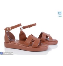Босоніжки жіночі на літо (8 пар р.36-41) коричневий  "LAVLI"