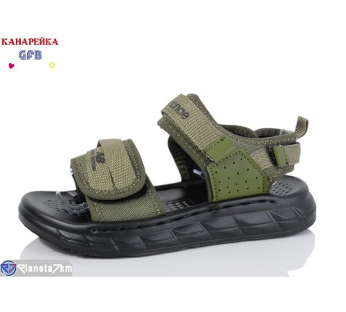 Сандалі дитячі на літо (10 пар р.32-37) зелений  "GFB-Канарейка"