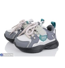 Дитячі кросівки на весну/осінь (8 пар р.22-27) сірий  "DOMINGO"