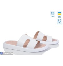 Шлепки жіночі на літо (6 пар р.36-40) білий  "Linda"