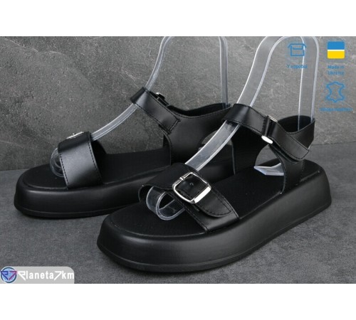 Босоніжки жіночі на літо (6 пар р.36-40) чорний  "Linda"