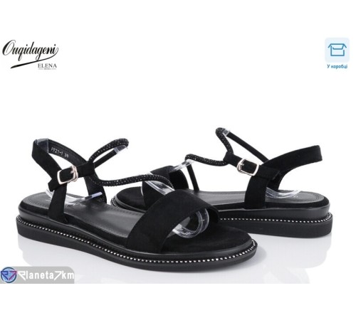 Босоніжки жіночі на літо (8 пар р.36-40) чорний  "Dageni"