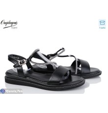 Босоніжки жіночі на літо (8 пар р.36-40) чорний  "Dageni"