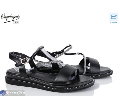 Босоніжки жіночі на літо (8 пар р.36-40) чорний  "Dageni"