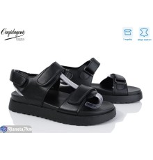 Босоніжки жіночі на літо (8 пар р.36-41) чорний  "Dageni"