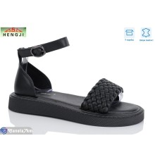 Босоніжки жіночі на літо (8 пар р.36-41) чорний  "HENGJI-ELENA"