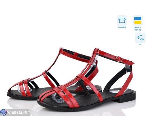 Босоніжки жіночі на літо (6 пар р.36-40) червоний  "GARRA"