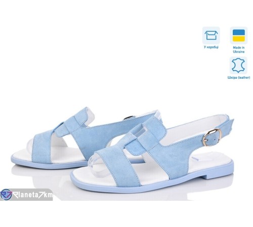 Босоніжки жіночі на літо (6 пар р.36-40) блакитний  "GARRA"