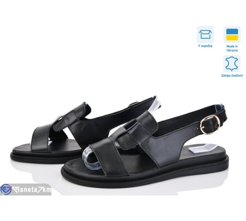 Босоніжки жіночі на літо (6 пар р.36-40) чорний  "GARRA"