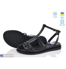 Босоніжки жіночі на літо (6 пар р.36-40) чорний  "GARRA"